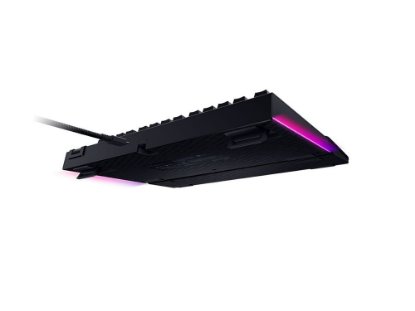 Tipkovnica RAZER BlackWidow V4 75%, mehanička, Orange switch, RGB, US Layout, crna, USB
