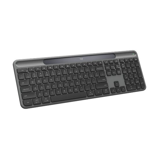 Tipkovnica LOGITECH Signature Slim Solar+, bežična, bluetooth, crna