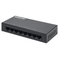 Switch INTELLINET 523318, 10/100 Mbps, 8-port, metalno kućište, kabel Cat5e 1m