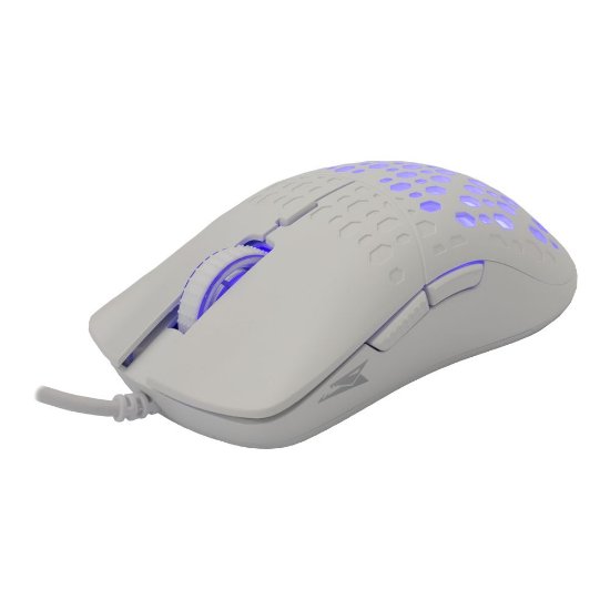 Miš BARACUDA BGM-022 Octopus, RGB, optički, 3600dpi, bijeli