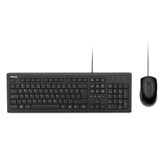 Tipkovnica + miš ASUS U2000, USB, crna