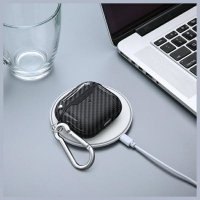Futrola za slušalice BELINE AirPods Carbon Cover, za APPLE Airpods 4, crna