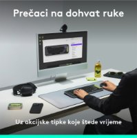 Tipkovnica LOGITECH POP Icon Keys, bežična, US Layout, BT, sivo-zelena