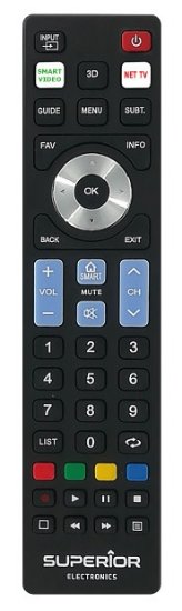 Univerzalni daljinski upravljač SUPERIOR 5U1,za LG/SAMSUNG/SONY/PANASONIC/PHILIPS