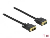 Kabel DELOCK, DVI 12+5 (M) na VGA (M), 1m