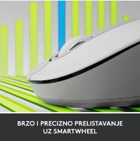 Miš LOGITECH M650 L, bežični, optički, 4000dpi, USB, BT, bijeli