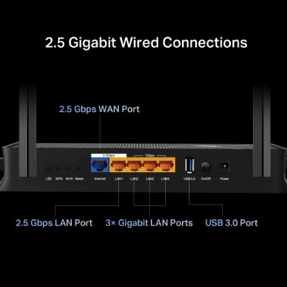 Router TP-LINK Archer BE230 Dual-Band Wi-Fi 7, BE3600, 1xWAN, 4xLAN