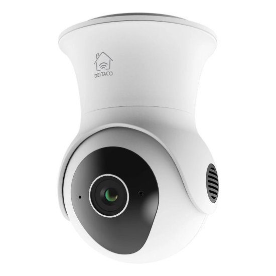 Mrežna nadzorna kamera DELTACO SH-IPC08, WiFi, pokretna, IP65, 2MP, senzor pokreta, vanjska, bijela