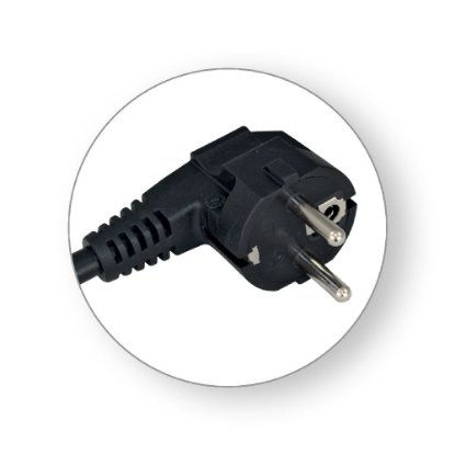 Naponski kabel COMMEL H05VV-F 3G2,5, 1,5m, crni