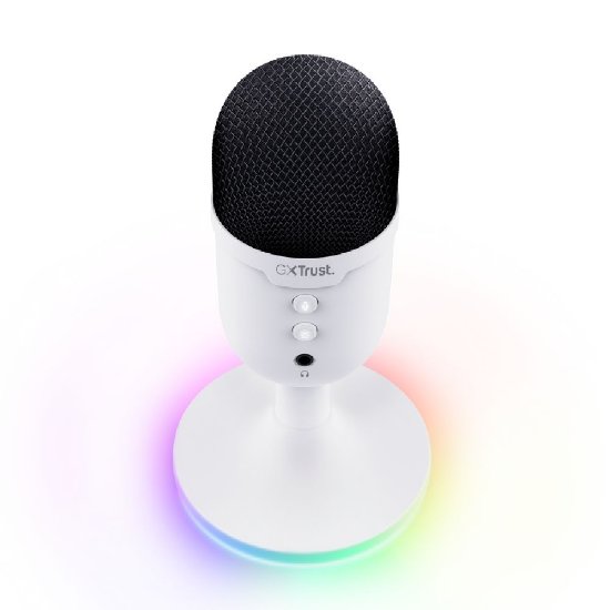 Mikrofon TRUST GXT 234 Yunix, RGB, USB i 3.5mm, bijeli