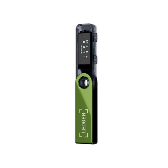 Bitcoin Wallet LEDGER Nano S Plus, USB-C, za kriptovalute, Oxidate Green