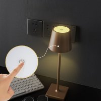 LED lampa Modern Nordic LED Touch, baterija, crna
