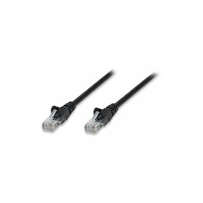 Kabel INTELLINET, patch CAT5e, U/UTP, crni, 1m