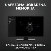 Miš LOGITECH Gaming G502 Hero RGB, optički, 25600dpi, crni, USB