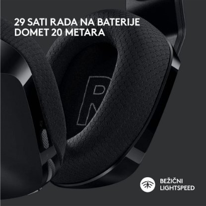 Slušalice LOGITECH Gaming G733 Lightspeed, RGB, bežične, crne
