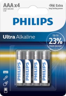 Baterija PHILIPS LR03E4B/10, tip AAA, 4kom