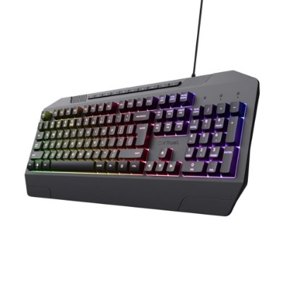Tipkovnica TRUST GXT 836 Evocx, US Layout, USB, crna