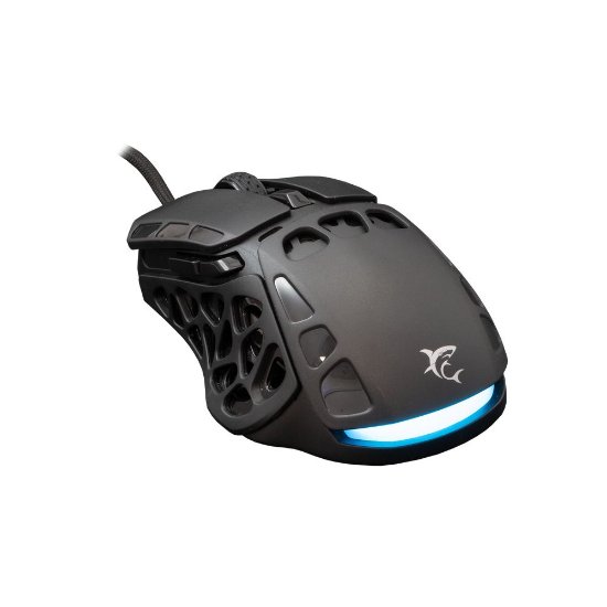 Miš WHITE SHARK Ector, RGB, optički, 12400dpi, crni