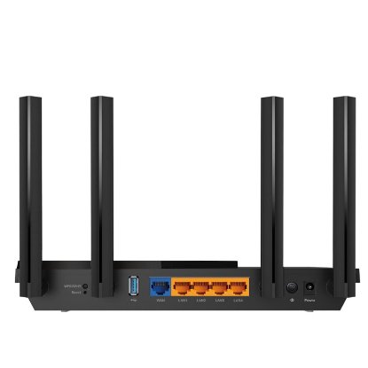 Router TP-LINK AX3000 Archer AX55, Dual-Band Wi-Fi 6, 802.11ax/a/b/g/n/ac, 1×G-WAN, 4×G-LAN, USB3.0, 4×fiksne antene