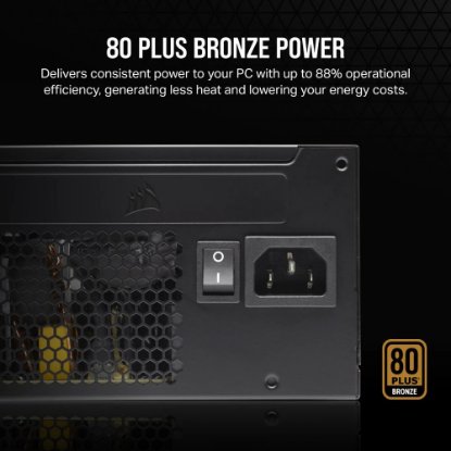 Napajanje 550W, CORSAIR CX550, CP-9020277-EU, 120mm vent., 80+ Bronze