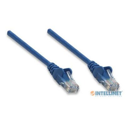 Kabel INTELLINET, patch CAT5e, U/UTP, plavi, 3m