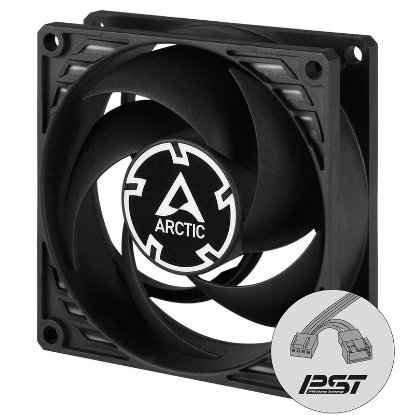 Ventilator ARCTIC P8 PWM PST, 80mm, 3000 okr/min, crni