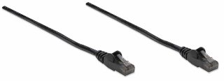 Kabel INTELLINET, patch CAT6, U/UTP, crni, 10m