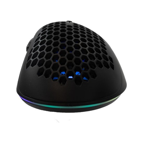Miš BARACUDA BGM-031 Coral, RGB, optički, 12800dpi, crni