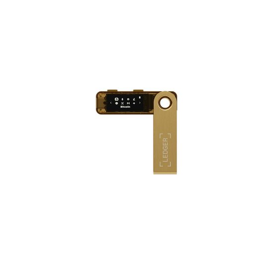 Bitcoin Wallet LEDGER Nano S Plus, USB-C, za kriptovalute, zlatni