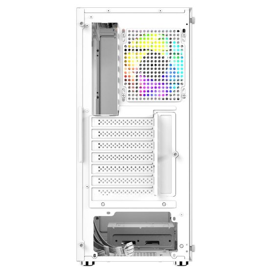 Kućište BIT FORCE SWAN ARGB-4, MIDI, ATX, RGB, bijelo, window, bez napajanja