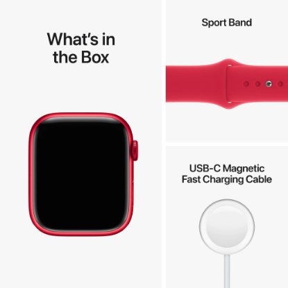 Pametni sat Apple Watch S8 GPS, 45mm Red Aluminium Case with Red Sport Band - Regular