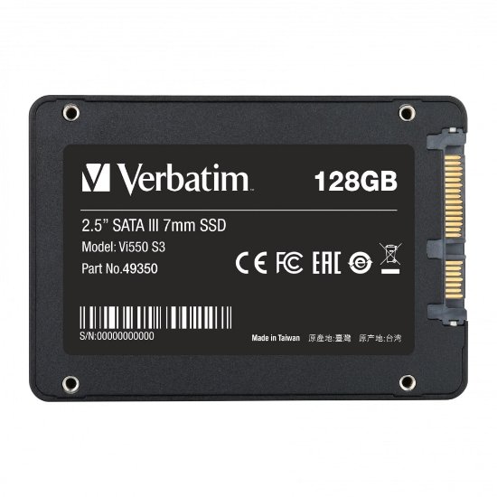 SSD 128GB VERBATIM, Vi550 S3, SATA 3, 2.5", 560/430 MB/s