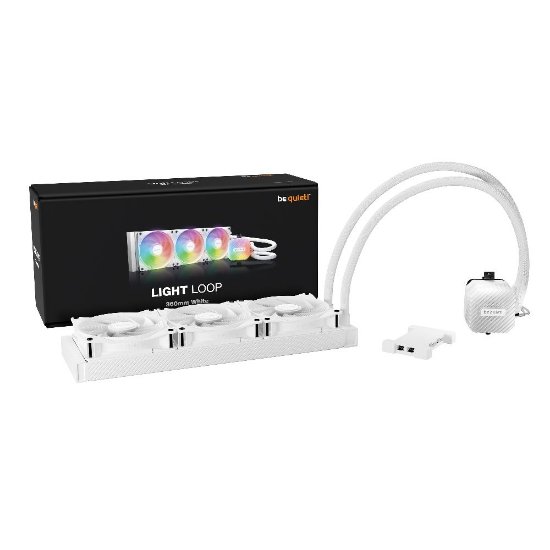 Vodeno hlađenje BE QUIET Light Loop 360mm, ARGB, CPU hlađenje, za Intel i AMD, bijelo