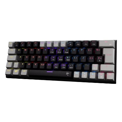 Tipkovnica WHITE SHARK GK-002112V2 Wakizashi-2, RGB, crveni switch, mehanička, UK/HR, crno-siva