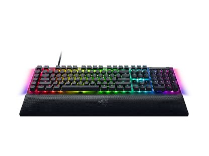 Tipkovnica RAZER BlackWidow V4, mehanička, Green switch, RGB, US Layout, crna, USB