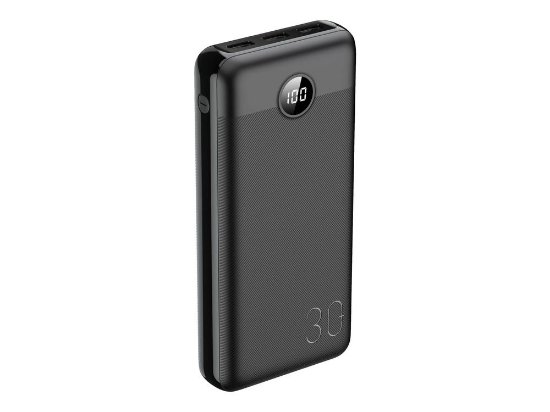 Mobilni USB punjač VEGER L30, 30000 mAh, crni