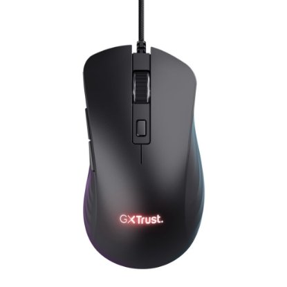 Miš TRUST GXT 924 Ybar+, RGB, optički, 25600dpi, crni
