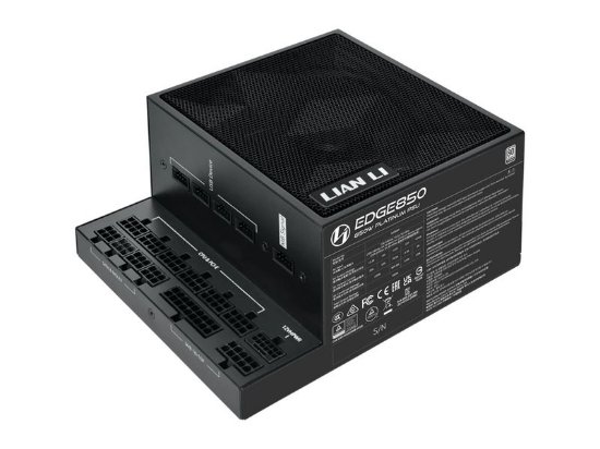 Napajanje 850W, LIAN LI Edge, 80+ Platinum, modularno, crno