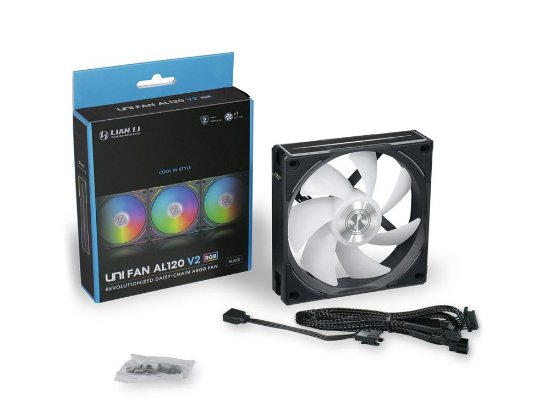 Ventilator LIAN LI Uni Fan AL120 V2 RGB PWM, 120mm, crni