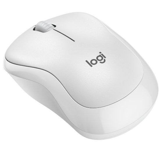 Miš LOGITECH M240 Silent, optički, bežični, Bluetooth, bijeli