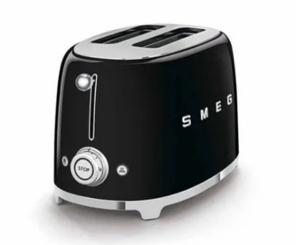 Toster SMEG TSF01BLEU, 950 W, 2 utora, crni