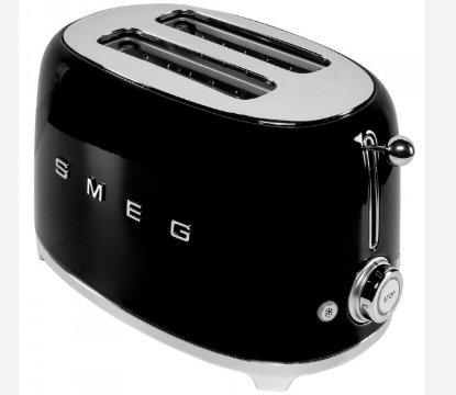 Toster SMEG TSF01BLEU, 950 W, 2 utora, crni