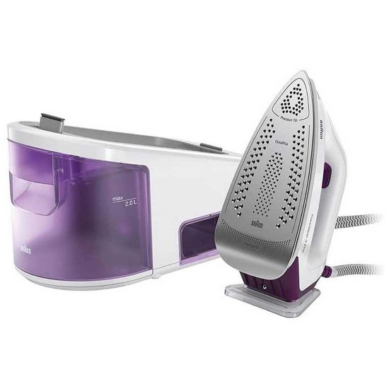 Parna postaja BRAUN IS3155VI, 2400 W, 6,5 bara, 430 g/min, 2 l, ljubičasta