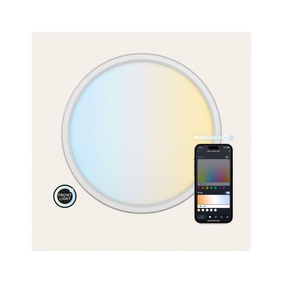 Stropna svjetiljka KSIX DUO 42 cm, 24 W, 2450 lumena, RGB-CCT, WiFi
