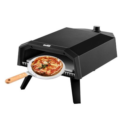 Pizza pekač ELIT Pizzarela Veloce, plinski, 33cm, crni