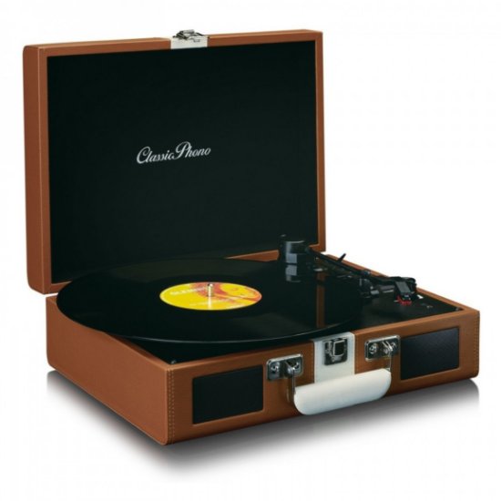 Gramofon retro LENCO TT-120, sa zvučnicima, Bluetooth, punjiva baterija