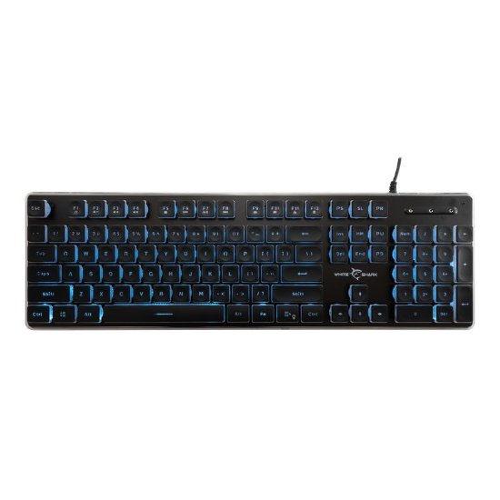 Tipkovnica WHITE SHARK GK-003141 Tachi, membranska, US Layout, USB, crna