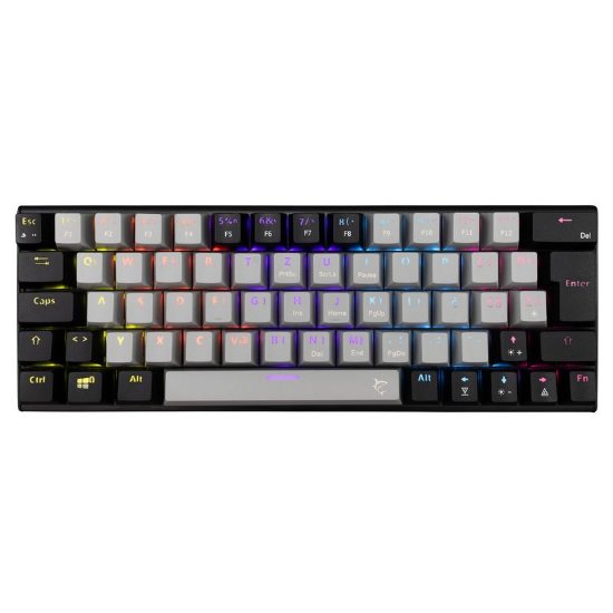 Tipkovnica WHITE SHARK GK-002722V2 Wakizashi-2, RGB, plavi switch, mehanička, UK/HR, crno-siva