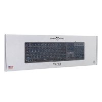 Tipkovnica WHITE SHARK GK-003141 Tachi, membranska, US Layout, USB, crna