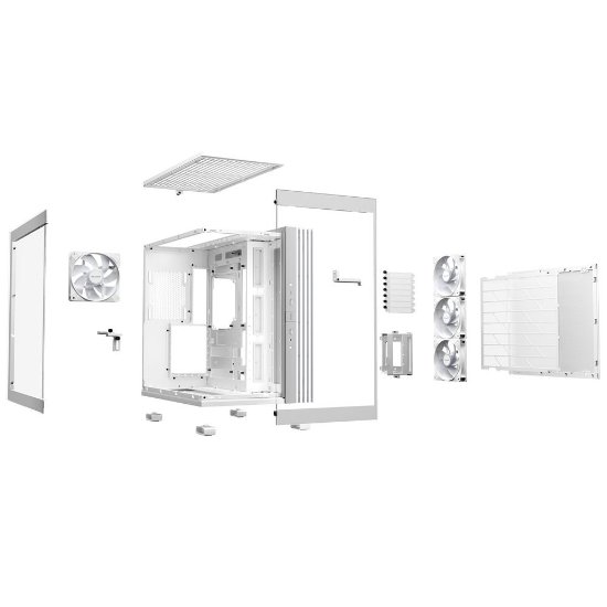Kućište BE QUIET Light Base 600 LX, ATX, bijelo, bez napajanja